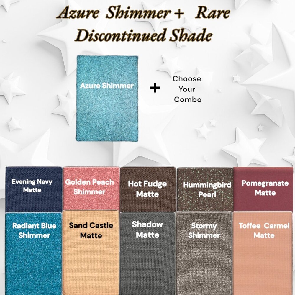 Azure Shimmer Discontinued Chromafusion Eye Shadow - Bundle 2 Eyeshadows